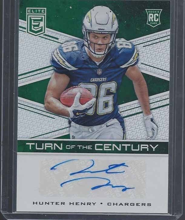 HUNTER HENRY 2016 ELITE TURN OF THE CENTURY CHARGERS ROOKIE AUTO RC