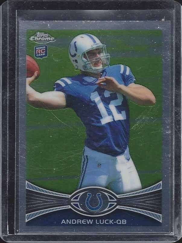 ANDREW LUCK 2012 TOPPS CHROME COLTS TRUE ROOKIE RC #1