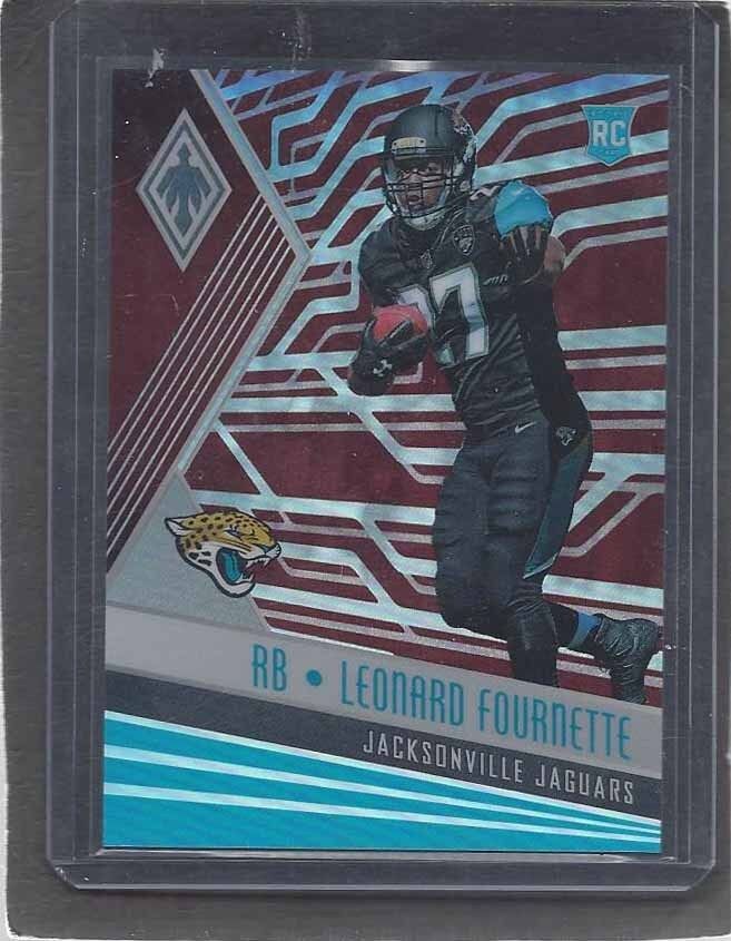 LEONARD FOURNETTE 2017 PANINI PHOENIX RED PRIZM ROOKIE RC #D 295/299