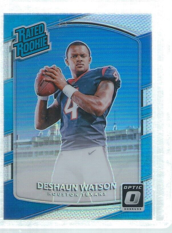 DESHAUN WATSON 2017 DONRUSS OPTIC RATED ROOKIE SILVER HOLO RC #195