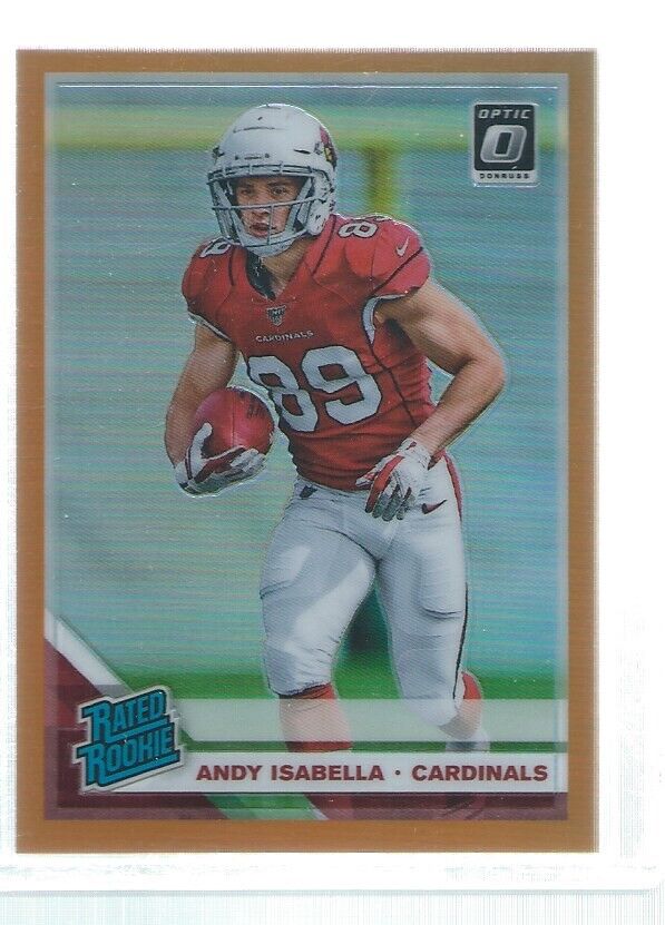 ANDY ISABELLA 2019 DONRUSS OPTIC HOLO RATED ROOKIE ORANGE RC #D 4/199