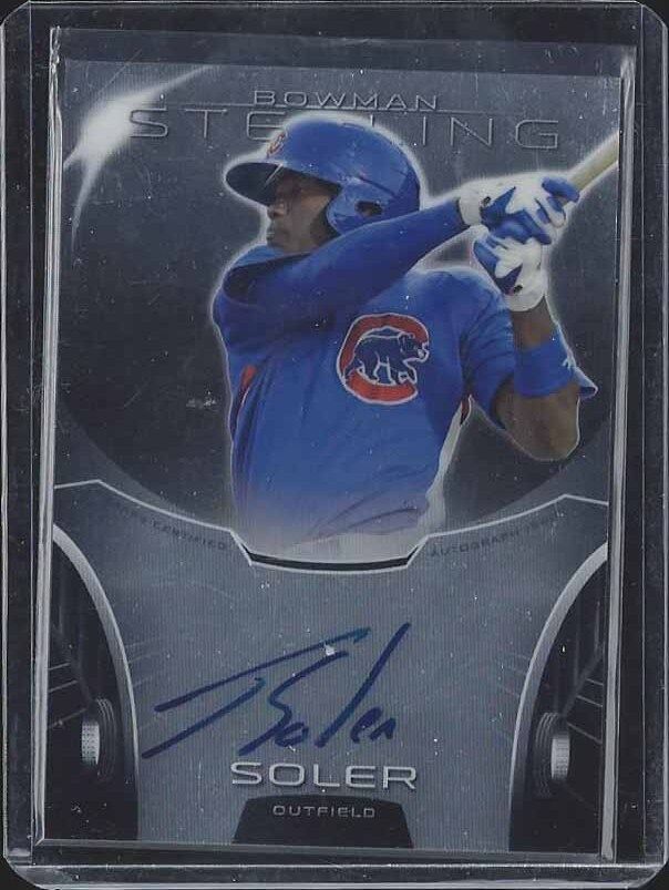 JORGE SOLER 2013 BOWMAN STERLING CUBS PROSPECT ON CARD AUTO