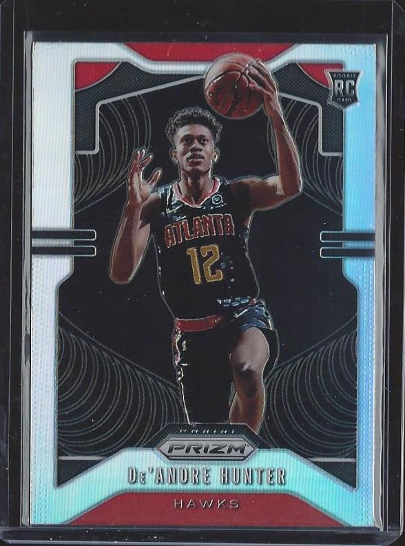 DE'ANDRE HUNTER 2019-20 PANINI PRIZM SILVER ROOKIE PRIZMS SSP RC #251