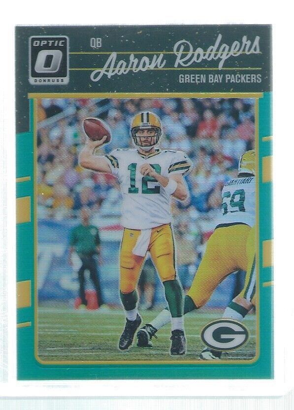 AARON RODGERS 2016 DONRUSS OPTIC HOLO AQUA #D 161/299