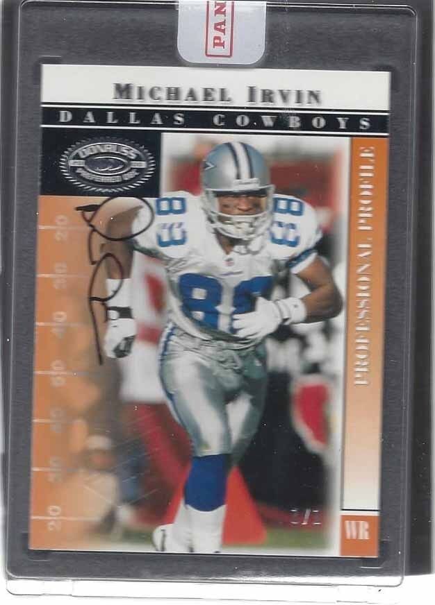 MICHAEL IRVIN 2017 CLASSICS RECOLLECTION COLLECTION BUYBACK ON CARD AUTO #D 1/1