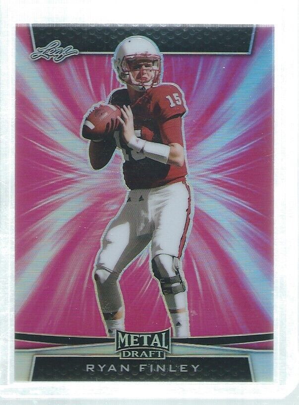 RYAN FINLEY 2019 LEAF METAL DRAFT PINK PRISMATIC ROOKIE RC #D 4/7