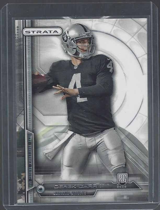 DEREK CARR 2014 TOPPS STRATA RAIDERS TRUE ROOKIE RC #124