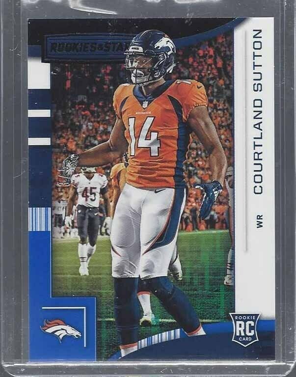 COURTLAND SUTTON 2018 ROOKIES & STARS BLACK ROOKIE RC #D 3/5