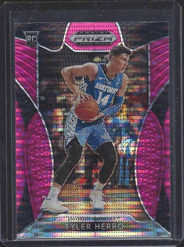 TYLER HERRO 2019 PANINI PRIZM PINK PULSAR PRIZMS ROOKIE RC #15