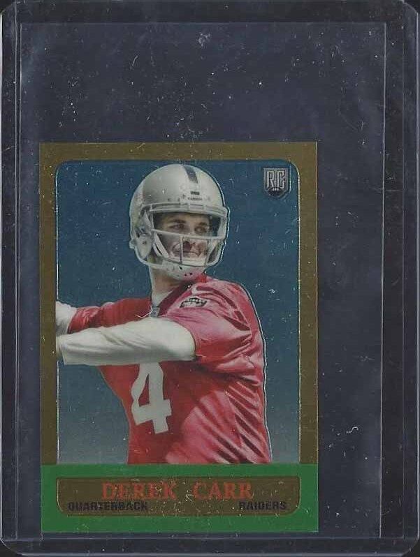 DEREK CARR 2014 TOPPS CHROME RETRO MINI RAIDERS ROOKIE RC #7