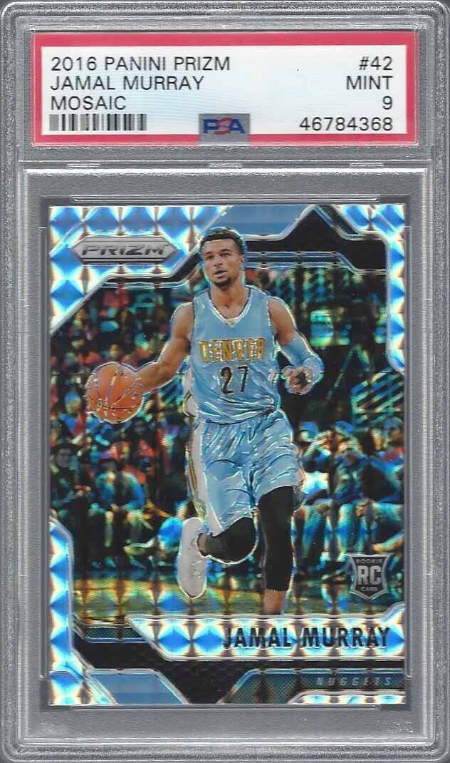 JAMAL MURRAY 2016-17 PANINI PRIZM MOSAIC PRIZMS ROOKIE RC #42 PSA 9 MINT