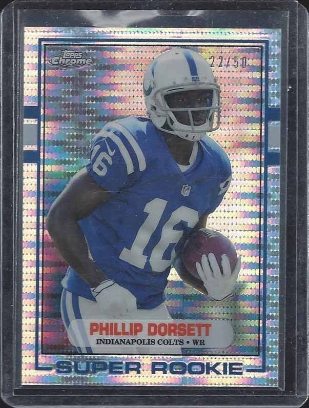 PHILLIP DORSETT 2015 TOPPS CHROME 1989 STYLE RETRO PULSAR REFRACTOR RC #D 22/50
