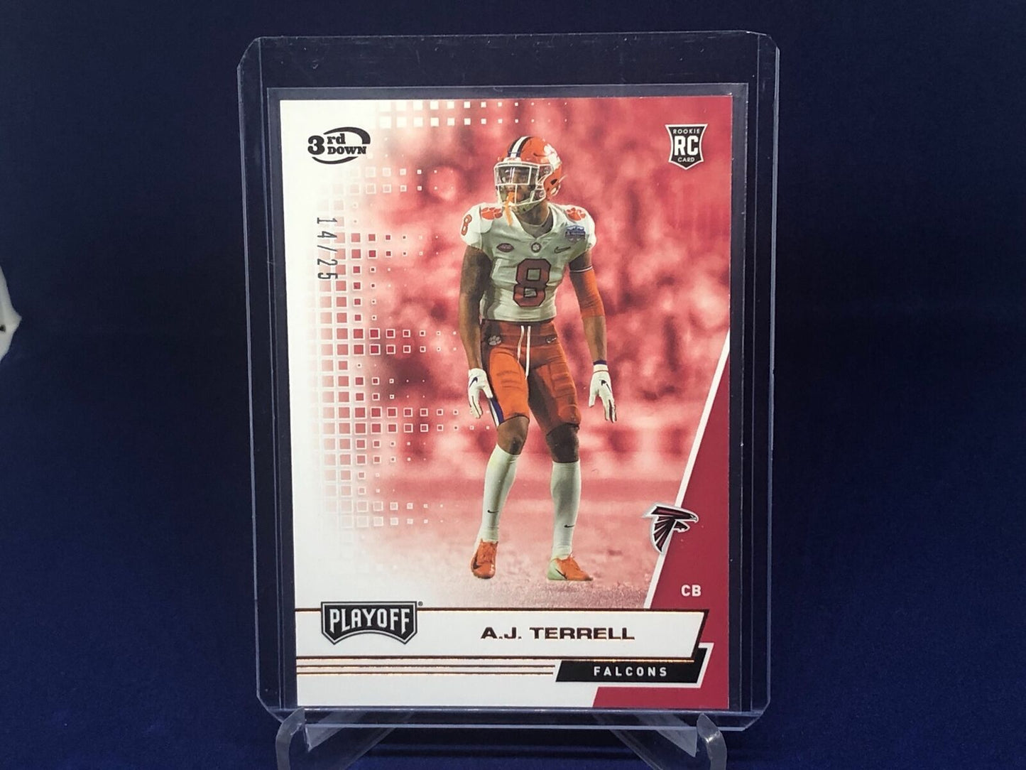 AJ TERRELL 2020 PANINI PLAYOFF 3RD DOWN BRONZE RC ROOKIE #D 14/25