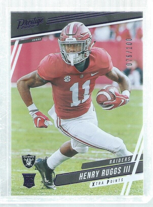 HENRY RUGGS III 2020 PRESTIGE XTRA POINTS PURPLE ROOKIE RC #D 76/100