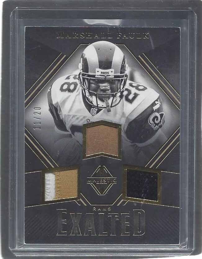 MARSHALL FAULK 2017 MAJESTIC EXALTED TRIPLE PATCH #D 11/20