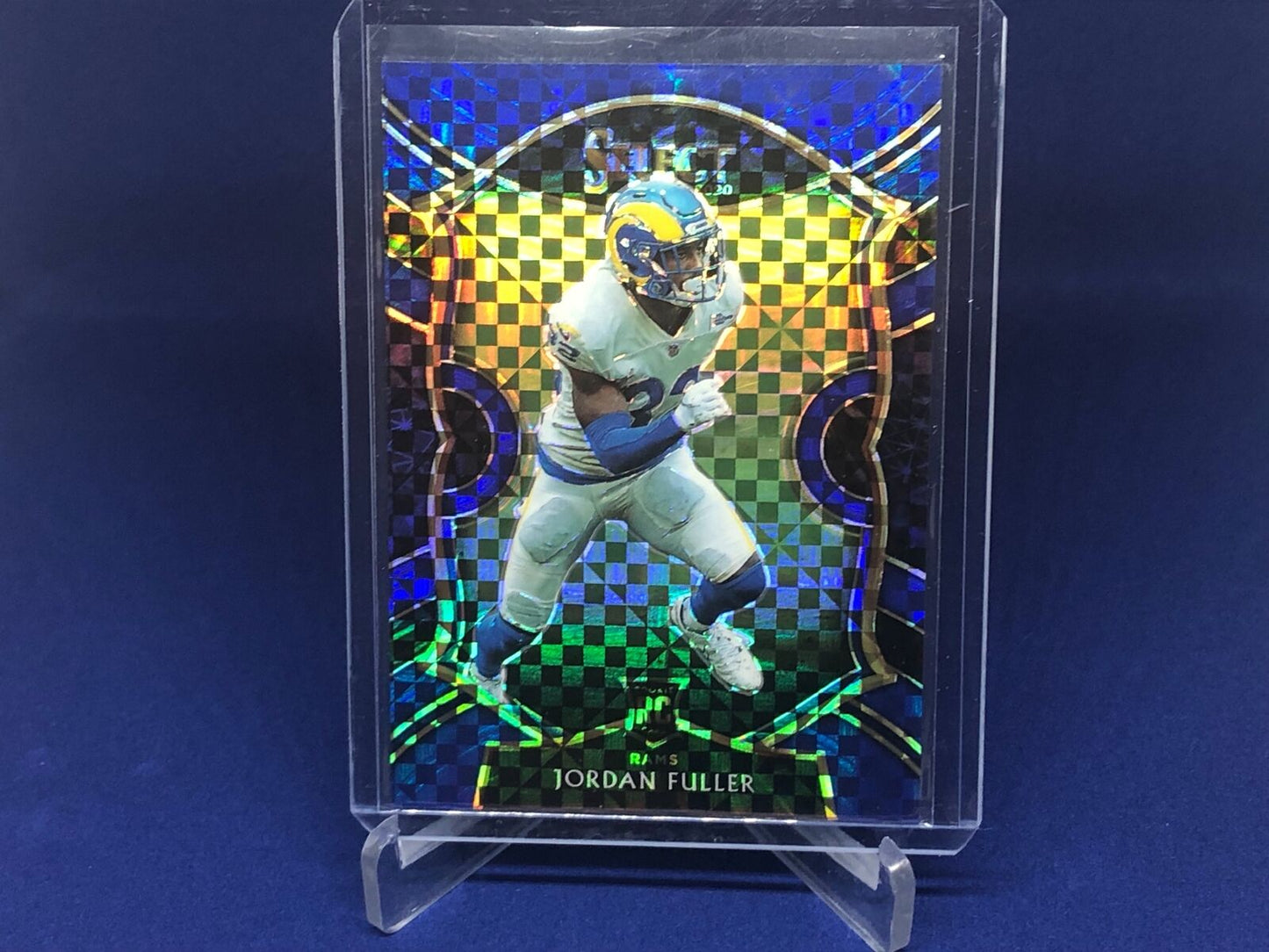 JORDAN FULLER 2020 PANINI SELECT BLUE CHECKERBOARD PRIZM RC ROOKIE #D 42/175