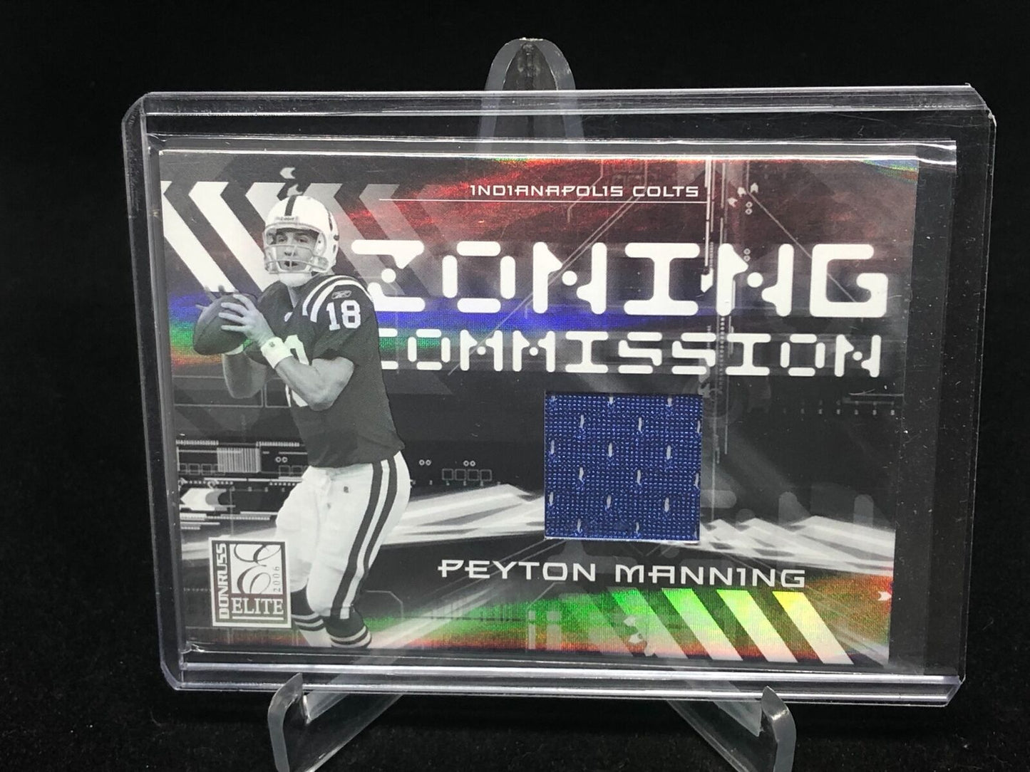 PEYTON MANNING 2006 DONRUSS ELITE ZONING COMMISSION GAME USED JERSEY #D 128/399