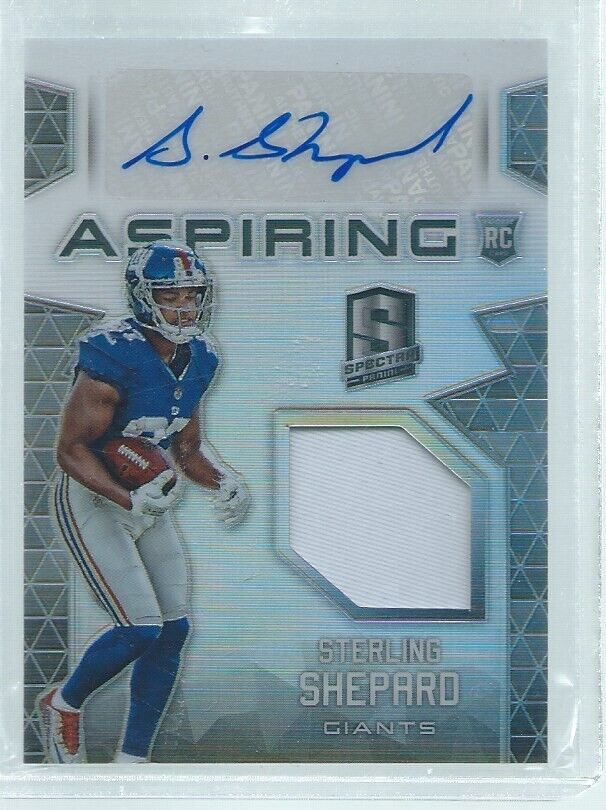 STERLING SHEPARD 2016 PANINI SPECTRA ASPIRING JERSEY AUTO RC #D 35/199