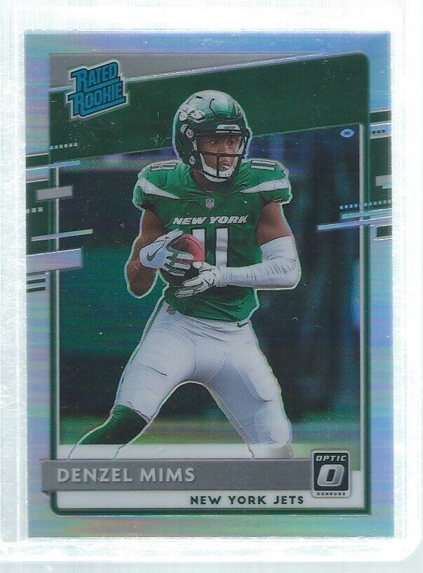 DENZEL MIMS 2020 DONRUSS OPTIC RATED ROOKIE SILVER HOLO RC #175