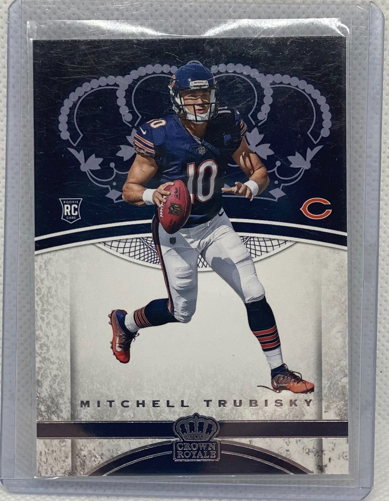 MITCHELL TRUBISKY 2017 PANINI CROWN ROYALE TRUE ROOKIE RC #82