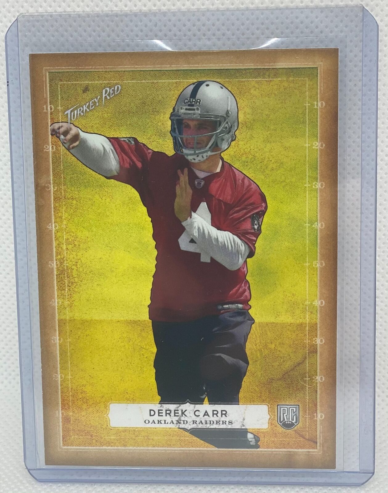 DEREK CARR 2014 TOPPS TURKEY RED TRUE ROOKIE RC #6