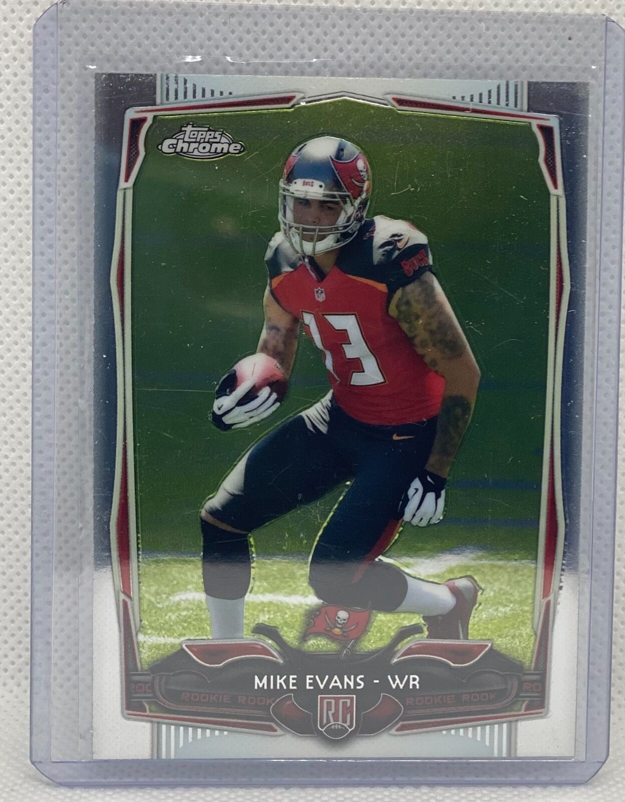 MIKE EVANS 2014 TOPPS CHROME TRUE ROOKIE RC #185