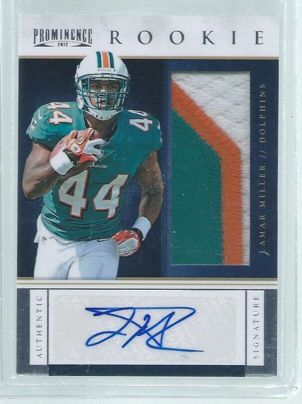 LAMAR MILLER 2012 PANINI PROMINENCE 3 COLOR PATCH AUTO RC #D 75/90