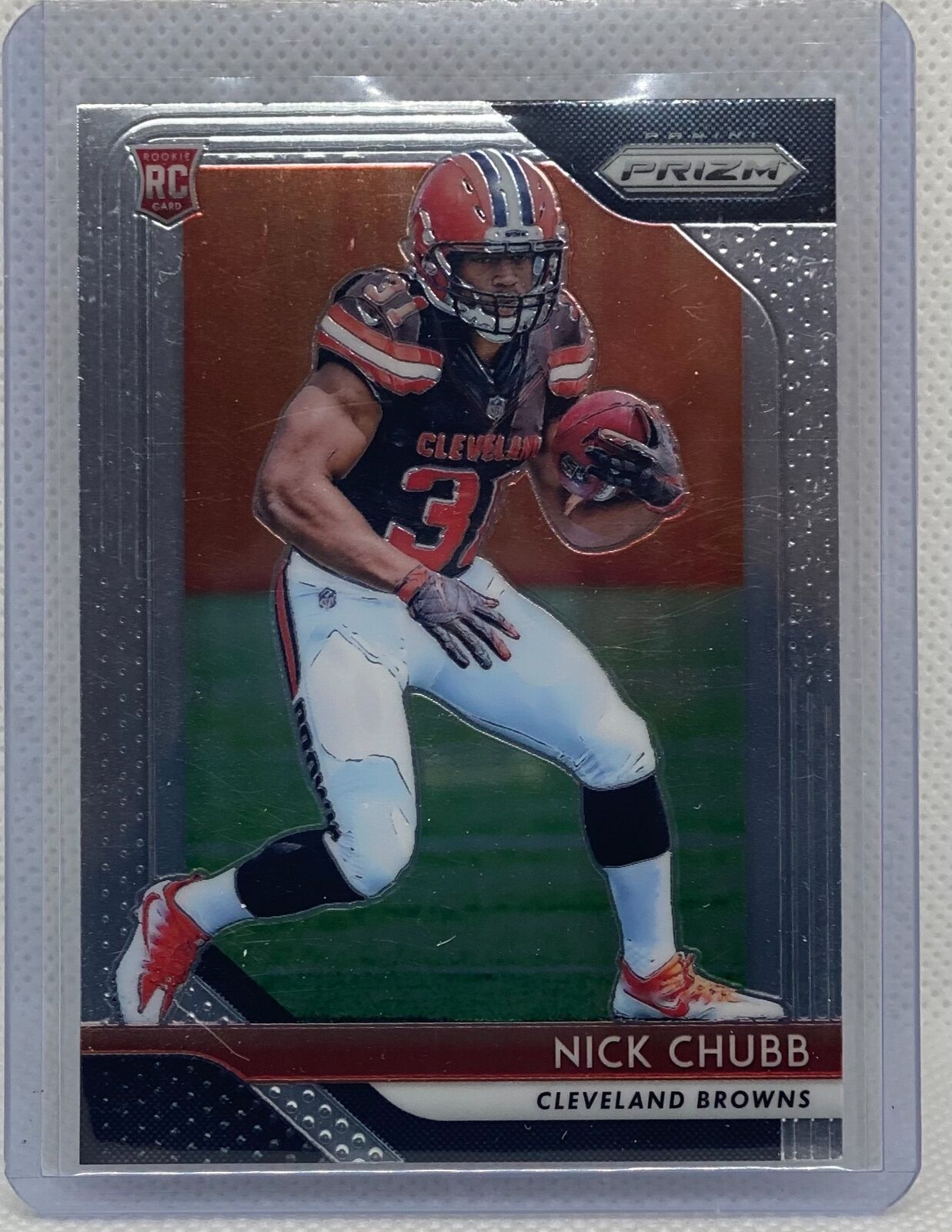 NICK CHUBB 2018 PANINI PRIZM TRUE ROOKIE RC #213