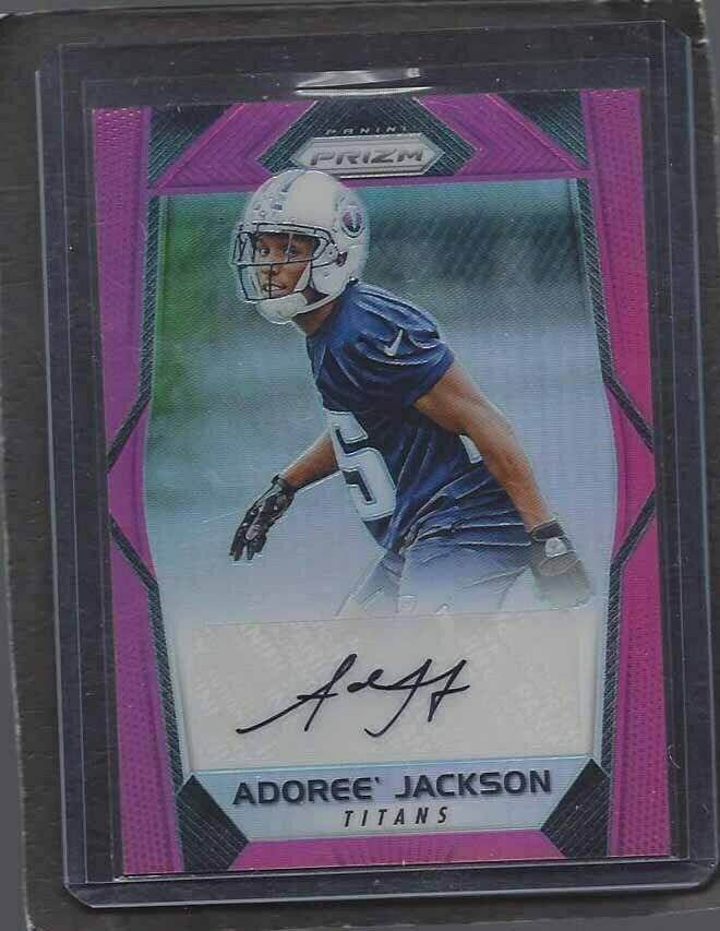 ADOREE' JACKSON 2017 PANINI PRIZM PINK SP PRIZMS AUTO RC