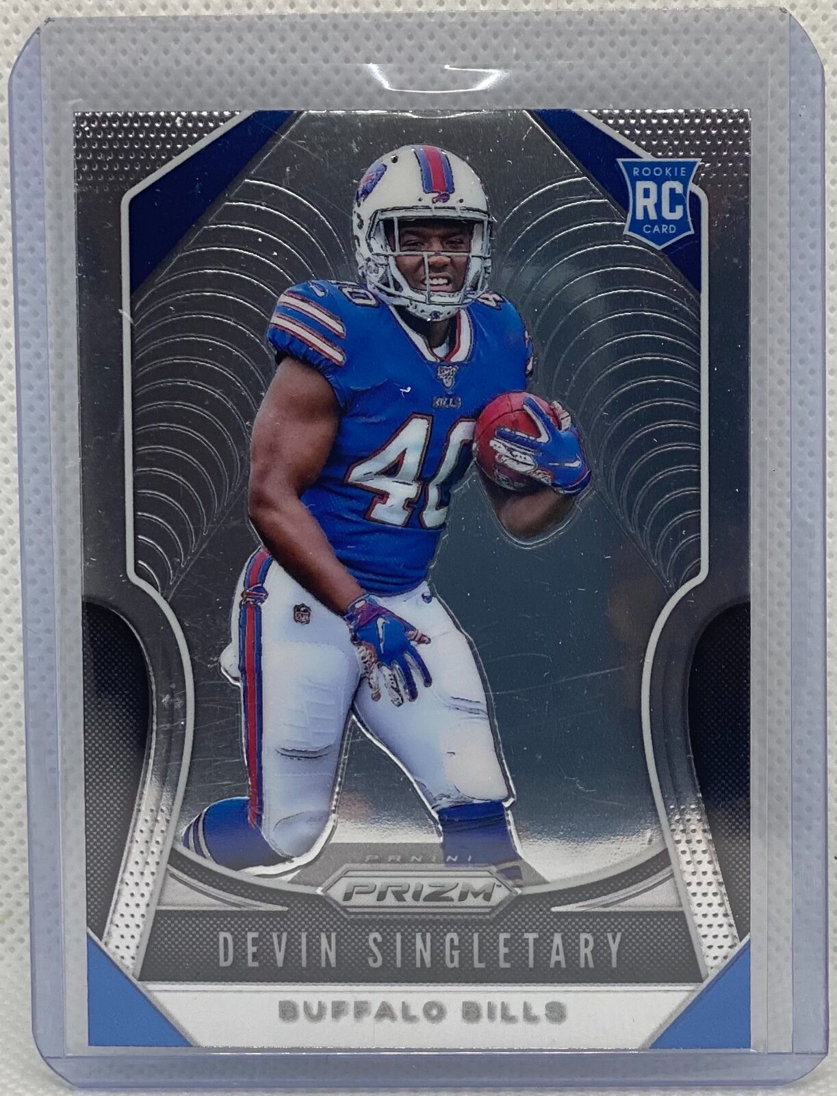 DEVIN SINGLETARY 2019 PANINI PRIZM TRUE ROOKIE RC #335