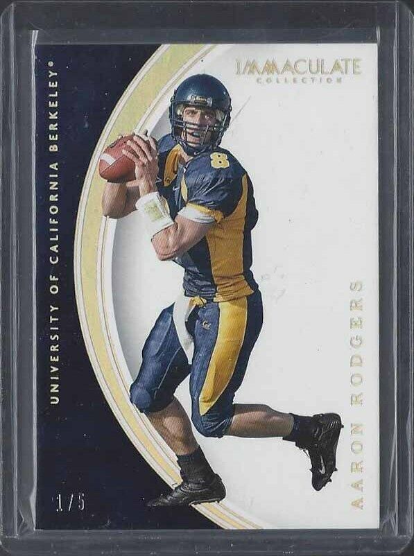 AARON RODGERS 2016 IMMACULATE GOLD BASE #D 1/5