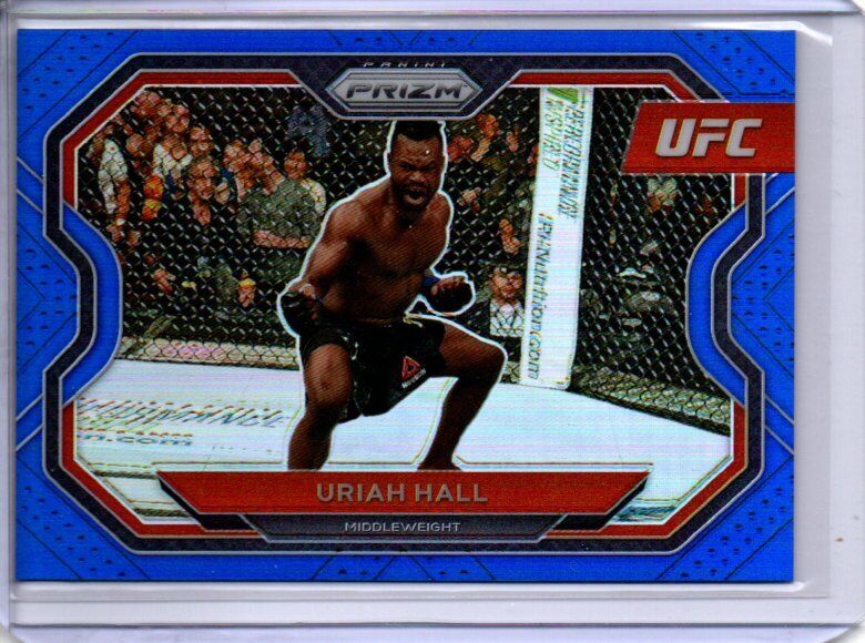 URIAH HALL 2021 PANINI PRIZM UFC BLUE PRIZM #D 185/199