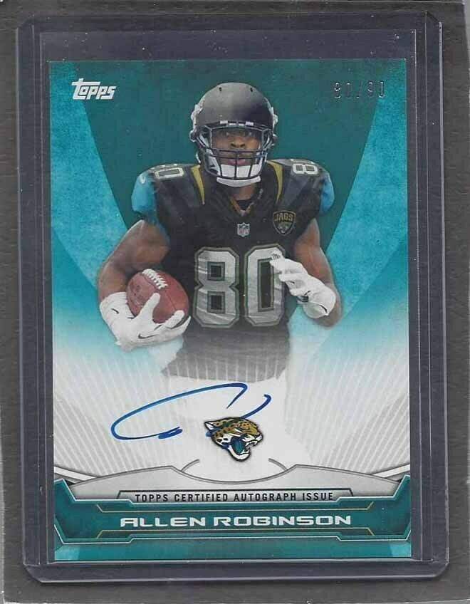 1/1 ALLEN ROBINSON 2014 TOPPS ROOKIE PREMIERE TRP AUTO RC #D 80/90 JERSEY #80 !!