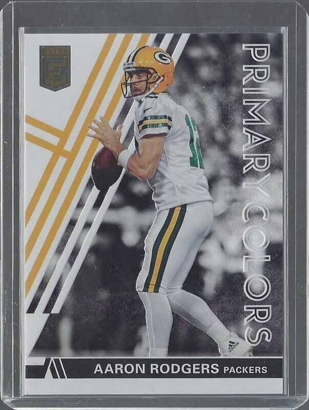 AARON RODGERS 2018 DONRUSS ELITE PRIMARY COLORS BLACK #D 135/299