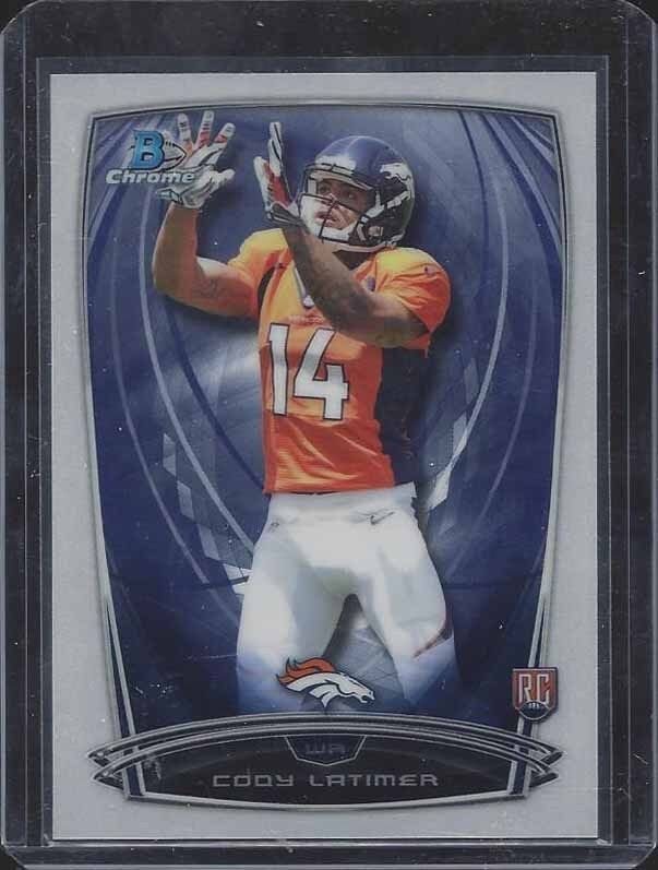CODY LATIMER 2014 BOWMAN CHROME SSP SUPER SHORT PRINT VARIATION ROOKIE RC #201