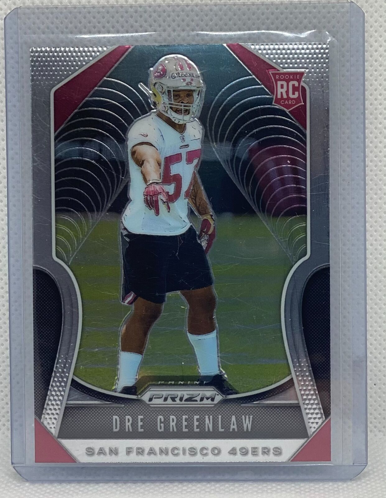 DRE GREENLAW 2019 PANINI PRIZM TRUE ROOKIE RC #384