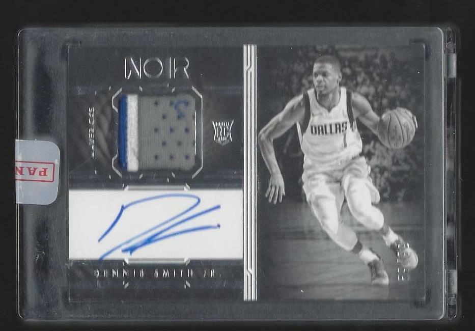 DENNIS SMITH JR 2017-18 PANINI NOIR BLACK & WHITE RPA 3 COLOR PATCH AUTO RC /99