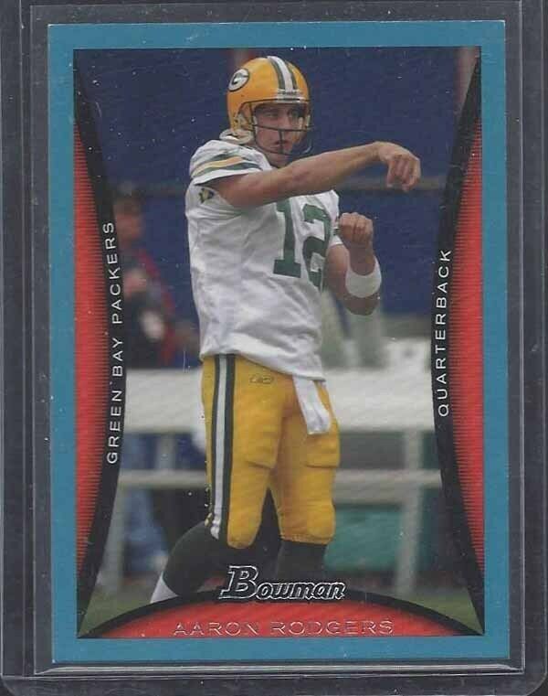 AARON RODGERS 2008 BOWMAN BLUE PARALLEL #D 343/500