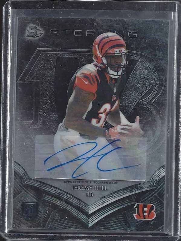 JEREMY HILL 2014 BOWMAN STERLING BENGALS ROOKIE AUTO RC