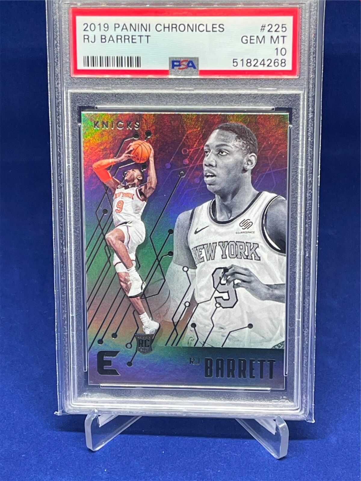 RJ BARRETT 2019-20 PANINI CHRONICLES ESSENTIALS ROOKIE RC #225 PSA 10