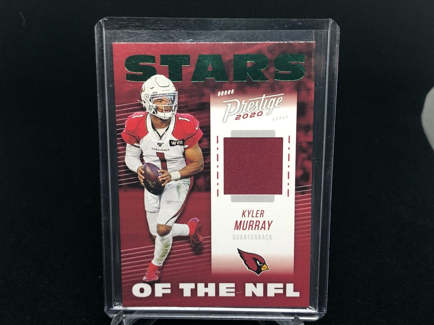 KYLER MURRAY 2020 PRESTIGE GREEN XTRA POINTS STARS OF THE NFL JERSEY RELIC