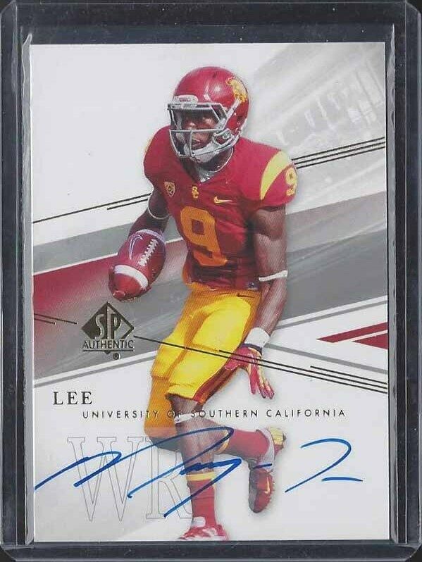 MARQISE LEE 2014 SP AUTHENTIC USC ON CARD ROOKIE AUTO SSP RC #9