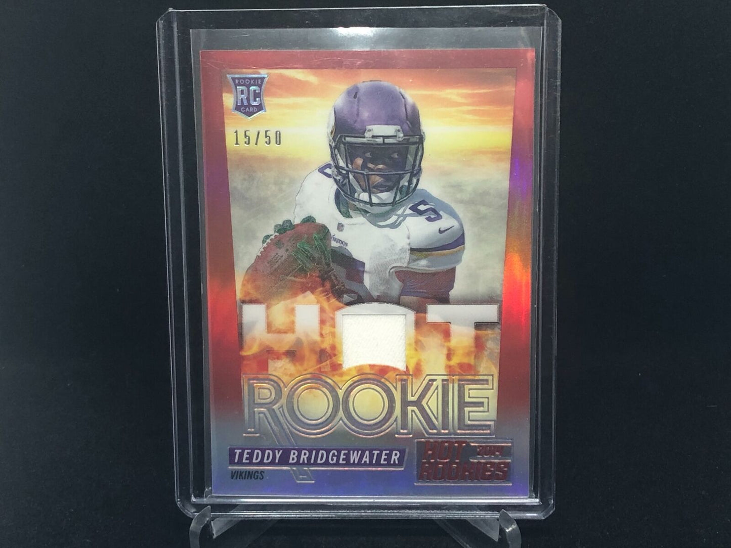 TEDDY BRIDGEWATER 2014 PANINI SCORE HOT ROOKIES JERSEY RC #D 15/50