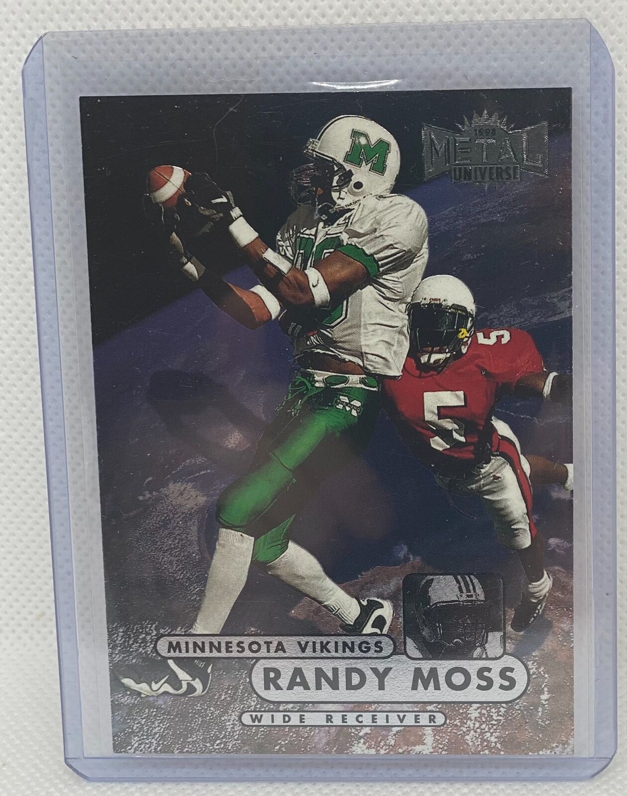 RANDY MOSS 1998 SKYBOX METAL UNIVERSE TRUE ROOKIE RC #190