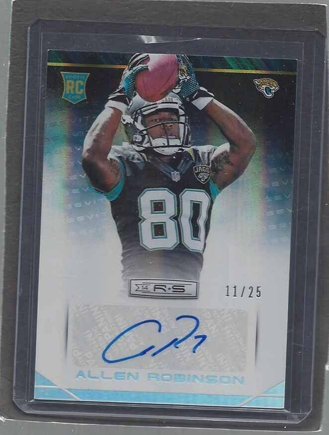 ALLEN ROBINSON 2014 ROOKIES & STARS LONGEVITY ROOKIE AUTO RC #D /25