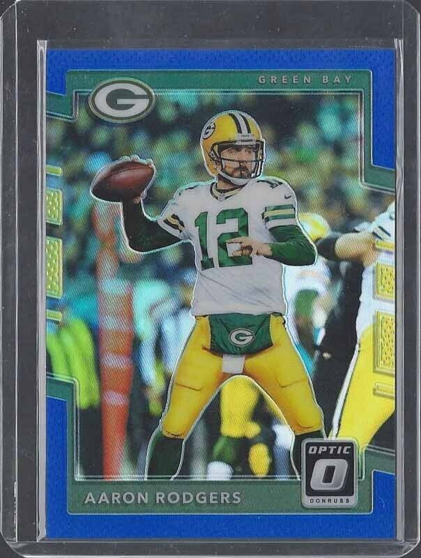 AARON RODGERS 2017 DONRUSS OPTIC BLUE HOLO PRIZM #D 79/149