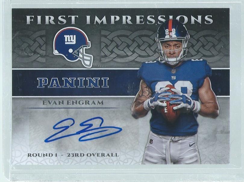 EVAN ENGRAM 2017 PANINI FIRST IMPRESSIONS AUTO RC