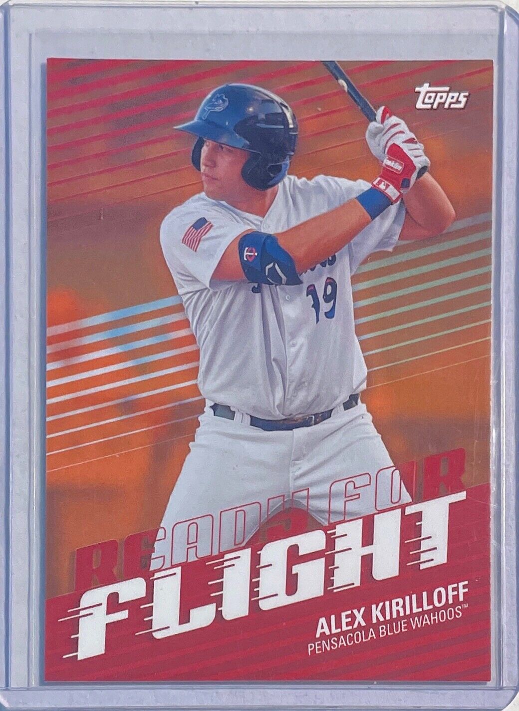 ALEX KIRILLOFF 2020 TOPPS READY FOR FLIGHT PROSPECT ORANGE #D 04/25