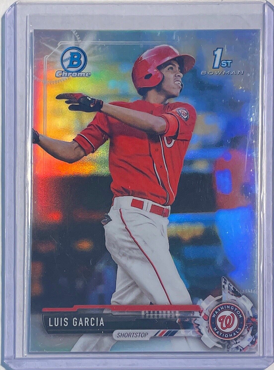 LUIS GARCIA 2017 BOWMAN CHROME 1ST PROSPECT SILVER REFRACTOR #D 434/499