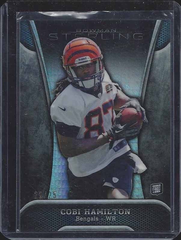 COBI HAMILTON 2013 BOWMAN STERLING PRISM REFRACTOR ROOKIE RC #D 22/25